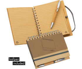 Note pad with bamboo cover A5