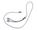 Extralong charging cable, USB, Micro-USB, C-Type and light