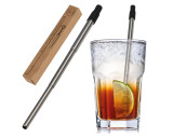 Extendable metal straw with cleaning brush