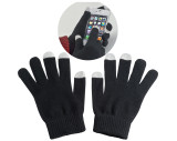 Acrylic gloves with touch tops on two fingers